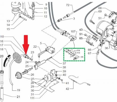 Трубка пара (Saeco Royal )