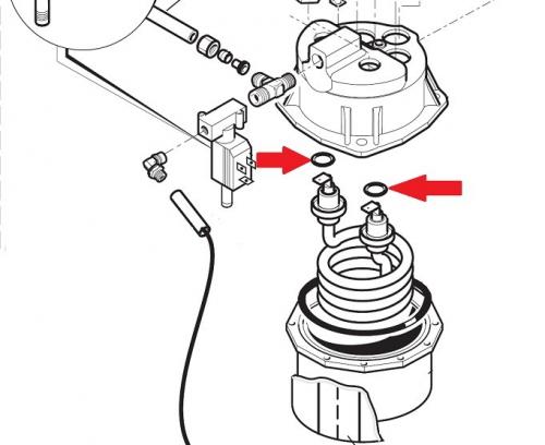 Уплотнитель тэна бойлера вендинговых кофемашин Saeco 11000972