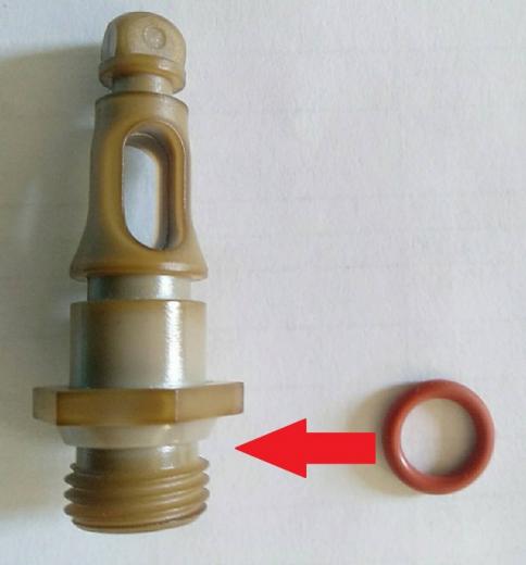Резиновый уплотнитель на резьбу носика бойлера 0080-20 силикон