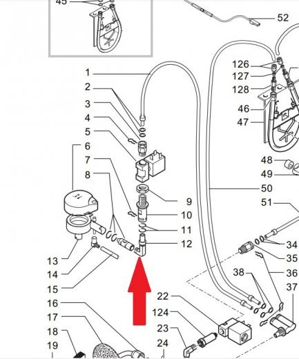 Уголок-крепление металлический  (Saeco Royal)