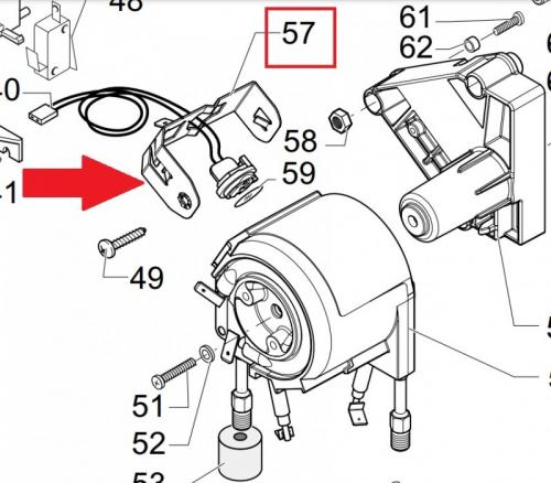 Металлический фиксатор  (датчик  J-бойлер)