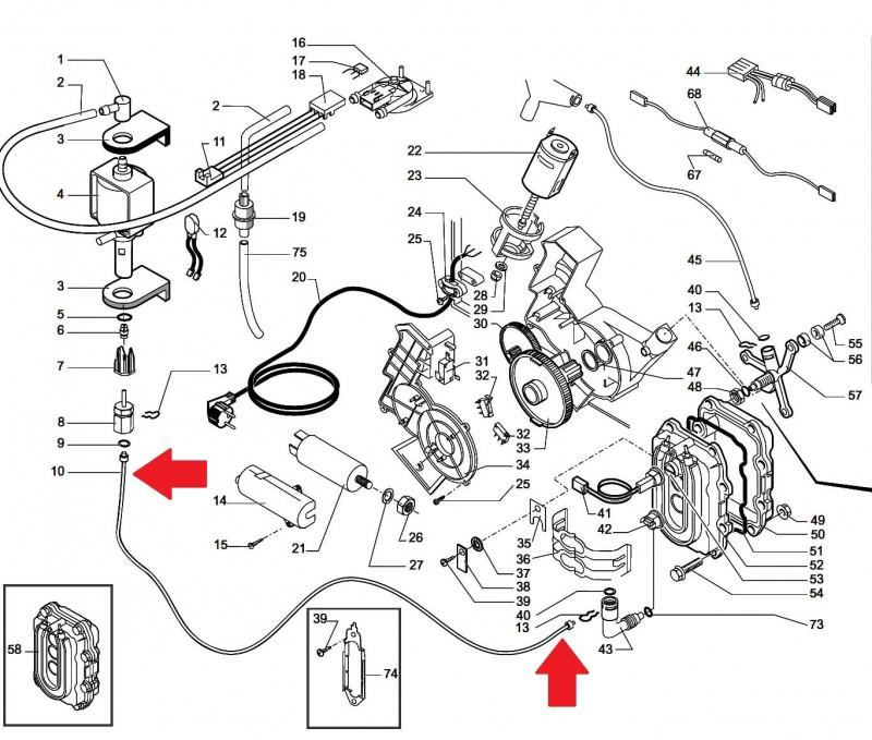 Тефлоновая трубка скоба-скоба 235мм
