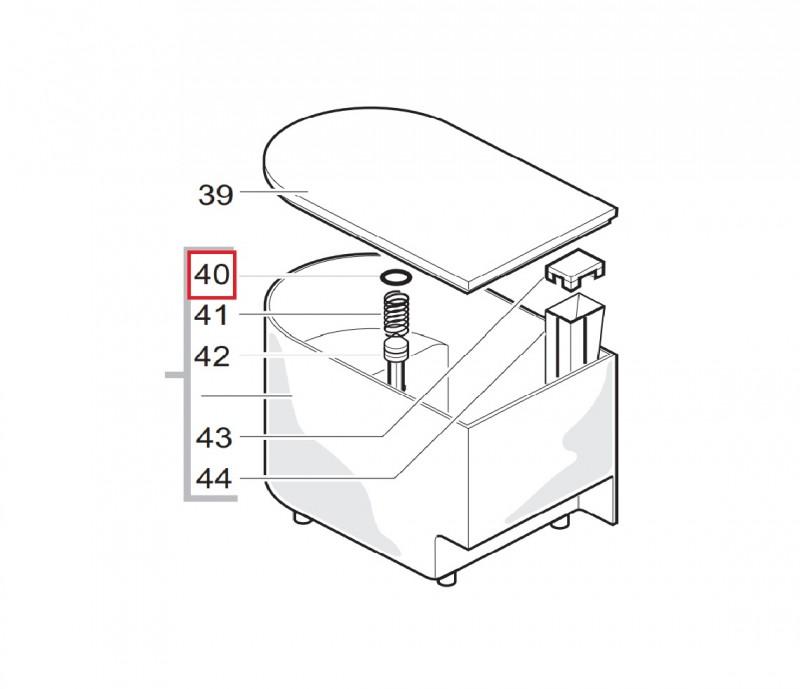 Резиновый уплотнитель в бункер воды  OR METRIC 0060-30