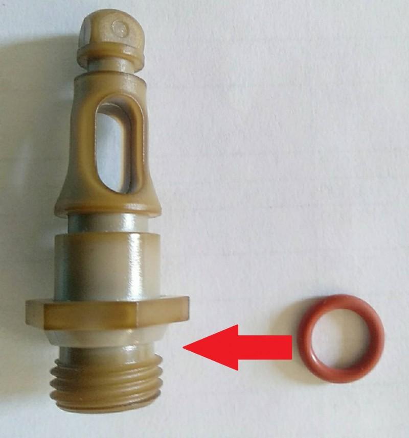 Резиновый уплотнитель на резьбу носика бойлера 0080-20 силикон