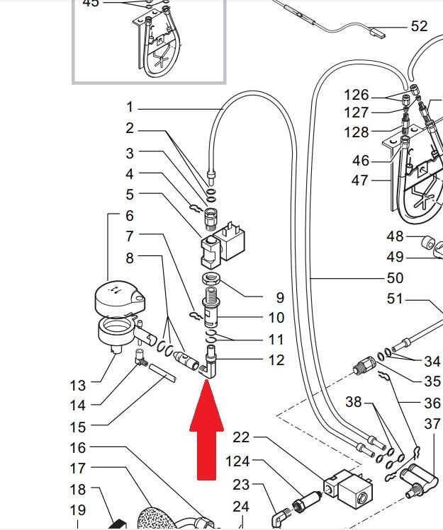 Уголок-крепление металлический  (Saeco Royal)