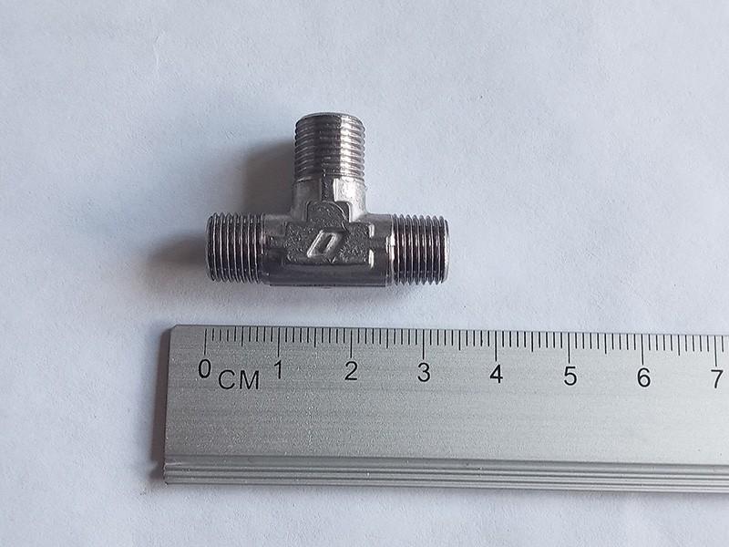 металический тройник переходник для бойлера 11011454